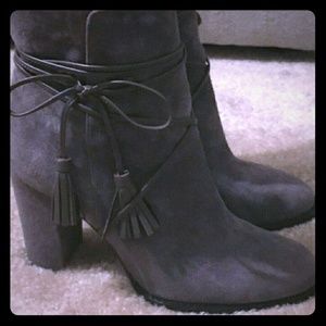 Vince Camuto suede booties with tassels